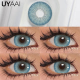 Qfdian  Color Contacts OMG Series Eyes Color Lenses Blue Beauty Contacts Makeup Green Lens Cosmetics Natual Big Black Lens 14.5mm
