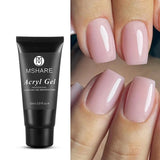 MSHARE Poly Nails Acryl Gel 60ml 60g Builder UV Led Acrylgel Nails Extensions Acrylic Pink White Clear Gel Acrylatic Cover