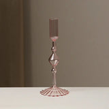 Qfdian  Retro Glass Candle Holder Wedding Supplies Candlelight Dinner Candlestick Props Ornament High Footed Candlestick Home Decoration
