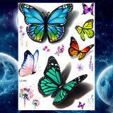 Qfdian  Ankle Flora Cherry Lavender Flash Fake Waterproof Tattoos Temporary Women Arm Chest Tattoo Stickers Body Art Custom Tatoos