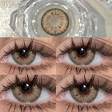 Qfdian 1 Pair Colored Contact Lenses for Eyes Green Beauty Lenses Brown Fashion Lenses High Quality Blue Eye Lenses Colored Pupil