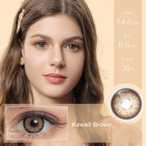 Qfdian（0~-6.0）Magister Colorcon 1 Pair Color Contact Lenses with Degree Myopia Lenses Grey Lenses Cosmetics Contact Lens Fast Delivery