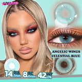 Qfdian Cosmetic Beauty Lenses Green Colored Contact Lenses for Eyes High Quality Blue Eye Lens Natural Gray Lenses Purple Lenses