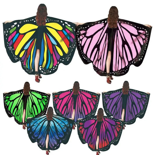 Butterfly Wings Comfortable Butterfly Wings Shawl Princess Costumes For Kids Toddler Women Party Dress Up For Halloween Cosplay