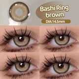 Qfdian  New 1Pair Fashion Big Lenses Myopia Colored Contact Lenses for Eyes Beauty Blue Eyes Lenses Green Pupils Brown Grey Lens