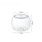 Qfdian  Halloween Candy Jar Desktop Decoration Kitchen Pumpkin Sealed Jar Moisture-proof with Lid Multifunctional Pet Food Storage Box