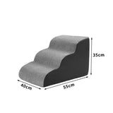 Qfdian  Puppy Stairs Soft Ladder Dogs Pets Sofa Bed Ramp Ramp for Dogs Protecting Pet Joint Safety Stairs Elderly Dog Steps Pet Supplies
