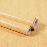Qfdian 40CM X 1M Thickened Anti Fouling Waterproof Wood Grain Self-adhesive PVC Modern Furniture Decorative Wallpaper