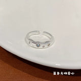 Qfdian Kpop Gothic Y2K Pink Crystal Heart Star Cute Cartoon Cat Metal Open Rings For Women 2025 Trendy Aesthetic Jewelry Accessories