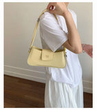 Qfdian Korean Y2k Aesthetic Fairy Women's Handbags Elegant All Match Luxury Design Crossbody Bag Fashion Chic Office Lady Shoulder Bags