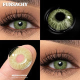 Qfdian  1Pair Big Eyes Gray Lenses Korean Natural Lenses Color Contact Lens Eyes Brown Blue Beautiful Pupil Lentes Cosmetics