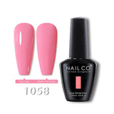 Qfdian  15ml Semi-permanent Rubber Base For UV Gel Nails Polish Manicure LED Hybrid Enamel Lakiery Hybrydowe Vernis Gel Varnishes