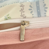 Qfdian Princess Style Lace Ruffles 100% Cotton Bedding Set Floral Pastoral Style Duvet Cover Flat/Fitted Bed Sheet Pillowcases 3/4Pcs