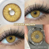Qfdian  2pcs Blue Green Contact Lenses Yearly New Colored Lens Brown Natural Cosmetic Gray Big Eyes Korean Student Beauty Pupil