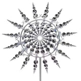Qfdian  New Metal Windmill 3D Wind Dynamics Wind Catcher Outdoor Garden Lawn Wind Vane Courtyard Decoration