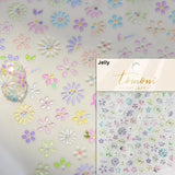 Qfdian Hipster Pure White Flowers Rose Spring Lily Peony Camellia Daisy Jelly Cherry Blossom Magnolia Nail Art Stickers Manicure Decals