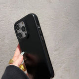 Qfdian Luxury Leather Case For iPhone 15 14 13 12 11 Pro Max Retro Cowhide Pattern Metal Buttons Phone Back Cover