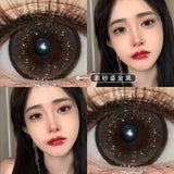 Qfdian Contact Lenses myopia Prescription Lenses With Diopters colored contacts for eyes Cosmetics Beauty Natural Butterfly Color Lens