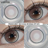 Qfdian 1Year Brown Lens Colorcon Korean Colored Contact Lenses Fashion Lenses Y2K Beauty Pupils Lente De Contato
