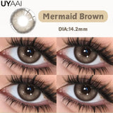 Qfdian  NEW Color Contact Lenses For Eyes Beauty Color Contact Cosmetic Beauty Natural Color Pupils Black Lens Big Eyes Green lens