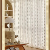 Qfdian  Curtains for Bedroom Living Dining Room French Luxury Retro Dream Butterfly Yarn White Tulle High End Balcony Windows Door