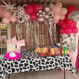 Qfdian  100pcs Hot Pink Maca Pink Balloons Arch Kit for Wedding, Birthday, Baby Shower, Princess Theme Party Decorations