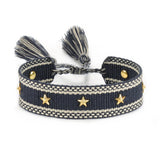 Qfdian Hand Woven Bracelets Adjustable Studded Stars Bracelet Fashion Jewelry Gifts