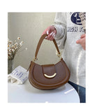 Qfdian 2025 New Y2k Aesthetic Simple Fairy Underarm Bag Women Trendy All Match Top-Handle Bags Vintage Casual Fashion Shoulder Handbags
