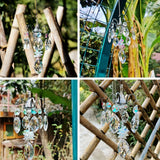 Qfdian  Magnificent Suncatcher Crystal Chakra Hanging Garden Decoration Sun Catcher Rainbow Maker Stained Glass Outdoor Decor Gift