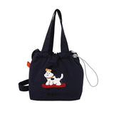 Qfdian  Casual All Match Ins Shoulder Handbags Kawaii Cute Cartoon Flocking Dots Top-Handle Bags Women Sweet Y2k Aesthetic Mini Clutches