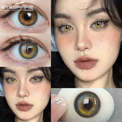 EYESHARE Colorcon Korean Lenses Colored Contact Lenses 1 Pair Natural Contact Lenses for Eyes Yearly Eye Lenses Beautiful Pupils