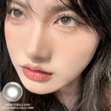 Qfdian  1 Pair/2pcs Color Contact Lenses for Bubble Series Eyes Fashion Natural Pupils Beauty Lens Eyes Myopia Lens Brown Lens