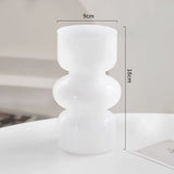 Qfdian  European Retro Glass Vase Water Nourishing Flower Arrangement Container Desktop Dining Table Flower Arrangement Vase Decoration