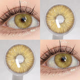 Qfdian  1pair New ARTHUR Color Contact Lenses for Eyes Green Eye Lenses Gray Contacts Fashion Cosmetic Pupils Yearly Color Eyes