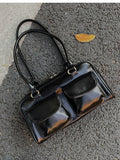 Qfdian Streetwear Fashion Women Purses and Handbags Office Lady Vintage All Match Shoulder Bags 2025 Casual Y2k Aesthetic Underarm Bag
