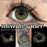Qfdian  Cosmetics Color Contact Lenses 1pair Brown Color Lens Fashion Lenses Korean Lenses Grow Eye Big Eye Lens Gray Contacts