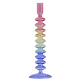 Qfdian Candlestick Holder Glass Candle Holder for Candlestick Dinner Party Wedding Centerpieces Table Decoration Home Decor