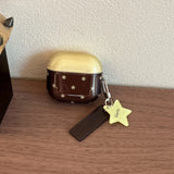 Qfdian  ins Korean simple contrasting color star with pendant AirPods Pro3 protective cover, the new model is suitable for Apple