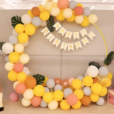 Qfdian  Metal Balloon Arch Support Kit Outdoor Wedding Arch Circle Backdrop Decoration Birthday Party DIY Decor Stand Flower Decoration