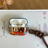 Qfdian Gloss Color Irregular Leopard Pattern Soft TPU Headphone Cover Coque for AirPods 4 New Earphone Case for AirPods 1 2 3 Pro 2