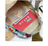 Qfdian High-capacity Ins Women Students Backpack Sweet Kawaii Casual All Match Schoolbags Harajuku Y2k Aesthetic Star Print Backpacks