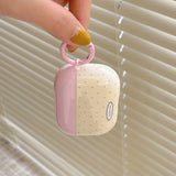 Qfdian Simple Style Girl Silicone Case For AirPods1 2 For AirPods 3 For AirPods Pro Earphone Accessories Cute Pink Umbrella Dog Pendant