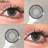 Qfdian  Color Contact Lenses Black Lens For Eye Cosmetic Woman accesories Blue Eyes Contact Makeup Beauty Colorcon Water Light
