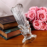 Qfdian  Art Deco Glass Vase Transparent Glass Art Deco Style Vase - Oblong Shape Japanese INS Decor Creative Tabletop Aqua Plant Holder