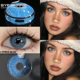 Qfdian 1 Pair New Natural Colored Contact Lenses for Eyes Fashion Blue Eye Lenses Brown Lenses Yearly Lenses Green Eye Lenses