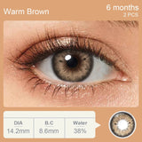 Qfdian Magister Colored Contact Lenses Natural Look Brown Eye Lenses Beauty pupils Blue contact Lenses Eye Cosmetic Color Lens spotify