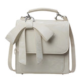 Qfdian  Fashion Luxury Design Bow Preppy Backpacks Korean All Match Chic Shoulder Bags Sweet Y2k Aesthetic Fashion Handbags Crossbody