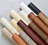Qfdian 40cm x3m Wood Grain DIY Home Decor Waterproof Wall Stickers Self Adhesive PVC Wallpaper Bedroom Wardrobes Cabinets Sticker