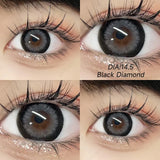 Qfdian  2pcs Cyberpunk Blue Contact Lenses for Eyes Fashion Color Pupils Beauty Eye Color lenses Natural Gray Lens Myopia Lenses