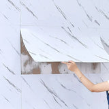 Qfdian 30cmx60cm Wallpapers Home Decor Anti-fouling Waterproof Wallpaper Sticker Kitchen 3D Ceramic Tile Decoration Bedroom Marble Room